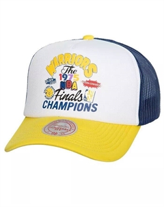 Мужская белая регулируемая шляпа Golden State Warriors Hardwood Classics SOUL Champs Fest Trucker, белый Mitchell and ness