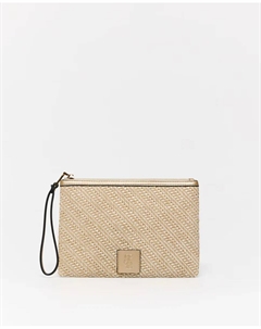 Кошелек с отделкой из рафии, цвет Crudo Сфера