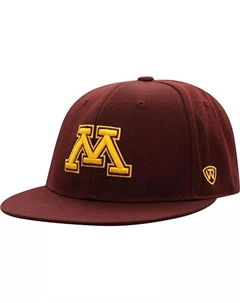 Мужская темно-бордовая приталенная шляпа Minnesota Golden Gophers Team Color Top of the world