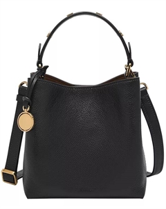 Jessie Маленькая сумка-ведро через плечо, черный Fossil