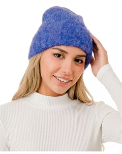 Шапочка с пушистыми волосами, синий Marcus adler