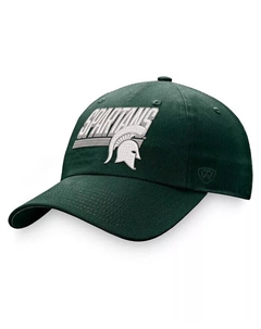 Мужская зеленая регулируемая шляпа Michigan State Spartans Slice Top of the world
