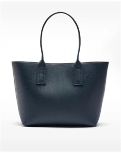 Сумка-шоппер со съемным несессером и магнитной застежкой, однотонная, темно-синий Parfois
