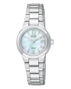 Женские часы Eco-Drive Sport с браслетом из нержавеющей стали, 26 мм EW1670-59D Citizen