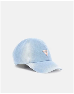 Джинсовая кепка с треугольным логотипом, синий Guess