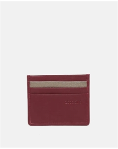 Визитница из кожи бордового цвета, гранатовый Abbacino