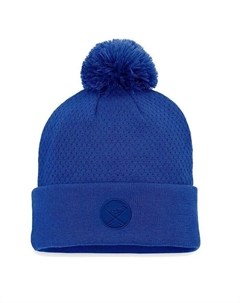 Женская шапка Royal Buffalo Sabres Authentic Pro Road с манжетами и помпоном Fanatics