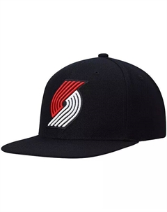 Мужская черная кепка Portland Trail Blazers Ground 2.0 Snapback Mitchell and ness