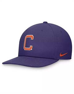 Мужская фиолетовая бейсболка Clemson Tigers Primetime Pro Snapback Nike