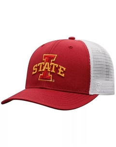 Мужская кепка Cardinal белого цвета Iowa State Cyclones Trucker Snapback Top of the world