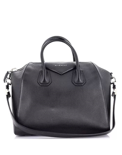 Средняя сумка Antigona из кожи Pre-Owned, черный Givenchy