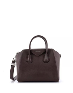 Маленькая сумка Antigona из кожи Pre-Owned, коричневый Givenchy