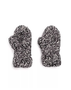 Женские перчатки-митенки из шерпа, матовый черный, один размер, черный Muk luks