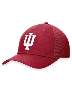 Мужская темно-красная кепка Indiana Hoosiers Spacer Flex Top of the world
