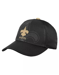 Черная регулируемая шапка New Orleans Saints для мальчиков и девочек с задней дверью Outerstuff