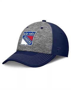 Мужская серо-синяя кепка New York Rangers Fundamental Top Shelf 2-Tone Flex Fanatics