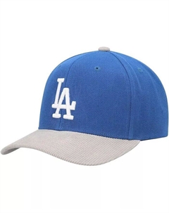 Мужская вельветовая кепка Royal Los Angeles Dodgers Snapback Snapback, синий Mitchell and ness