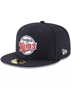 Мужская темно-синяя шерстяная шляпа Minnesota Twins Cooperstown Collection 59FIFTY New era