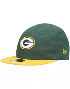 Детская унисекс зеленая, золотая Green Bay Packers My 1St 9Fifty Регулируемая шапка New era