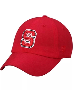 Мужская красная регулируемая шляпа с логотипом NC State Wolfpack Primary Top of the world