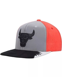 Мужская серо-красная кепка Snapback Chicago Bulls Day 5 Mitchell and ness