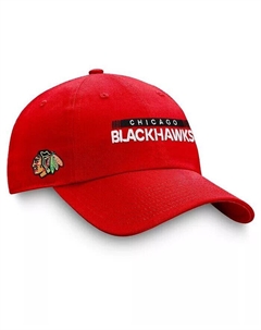 Мужская красная регулируемая кепка Chicago Blackhawks Authentic Pro Rink, красный Fanatics