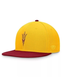 Мужская золотая/бордовая двухцветная кепка Arizona State Sun Devils Rally Top of the world