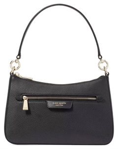 Сумка-трансформер Hudson Pebbled Leather Small Crossbody, черный Kate spade new york