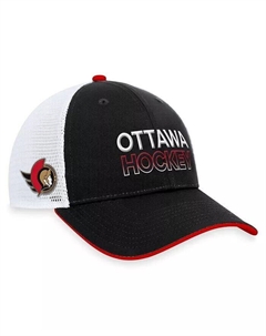 Мужская черная регулируемая кепка Ottawa Senators Authentic Pro Rink Trucker, черный Fanatics