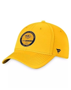 Мужская гибкая кепка Nashville Predators Authentic Pro Training Camp золотого цвета, золотой Fanatics