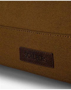 Мужская дорожная сумка-мессенджер 100% хлопок, коричневый Scalpers