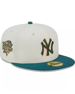 Мужская кремовая бейсболка New York Yankees Chrome Evergreen 59FIFTY Fitted New era