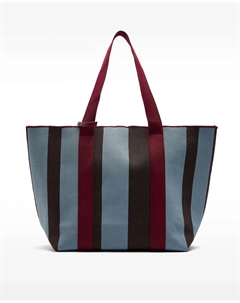 Сумка-шоппер через плечо со съемным несессером и магнитной застежкой с полосатым принтом, мультиколор Parfois