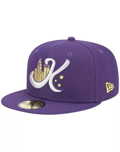 Мужская фиолетовая приталенная шляпа Charlotte Knights Theme Nights Uptown 59FIFTY, фиолетовый New era