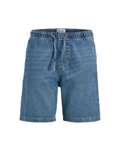 Короткие хлопковые светло-голубые шорты Jack & jones