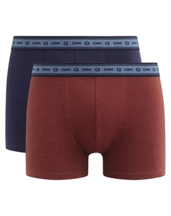 Упаковка из 2 простых и экологически чистых боксеров из органического хлопка, мультиколор Dim