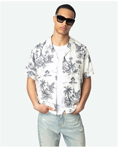 Мужская рубашка с коротким рукавом Slony, белый Zadig&voltaire