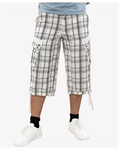 Мужские шорты-капри с поясом, белый X-ray