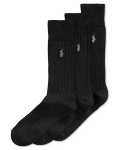 Мужские носки-тройки, черный Polo ralph lauren
