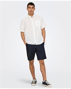 Мужские шорты-бермуды облегающего кроя, синий Only & sons