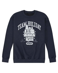 Мужская флисовая кофта Peanuts Team Holiday с длинным рукавом, синий Airwaves