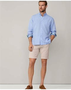 Мужские облегающие шорты-чинос Kensington, бежевый Hackett