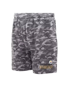 Мужские шорты Pittsburgh Steelers Biscayne Camo цвета уголь Concepts sport