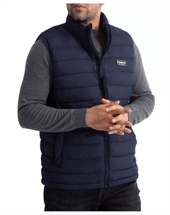 Легкий мужской стеганый складной жилет, до 2XL, синий Rokka&rolla