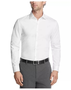 Мужская классическая рубашка узкого кроя из гибкой ткани стрейч, белый Kenneth cole reaction