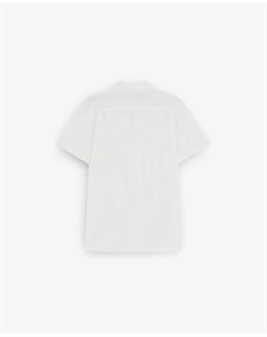 Мужская хлопковая рубашка с короткими рукавами, белый Scalpers