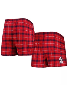 Мужские фланелевые боксеры St. Louis Cardinals Ledger красного и темно-синего цвета Concepts sport