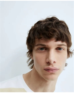 Полосатая структурированная футболка, желтый Сфера