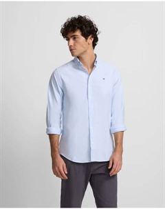 Мужская спортивная рубашка Oxford прямого кроя светло-голубого цвета, светло-голубой Silbon