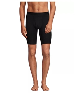 Мужские удлиненные боксеры Flex Performance, 3 шт. в упаковке, черный Lands' end